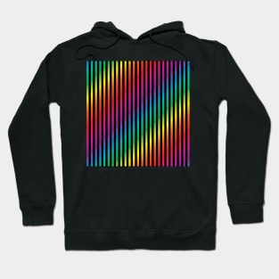 Rainbow Gradient Stripe (wide) Hoodie